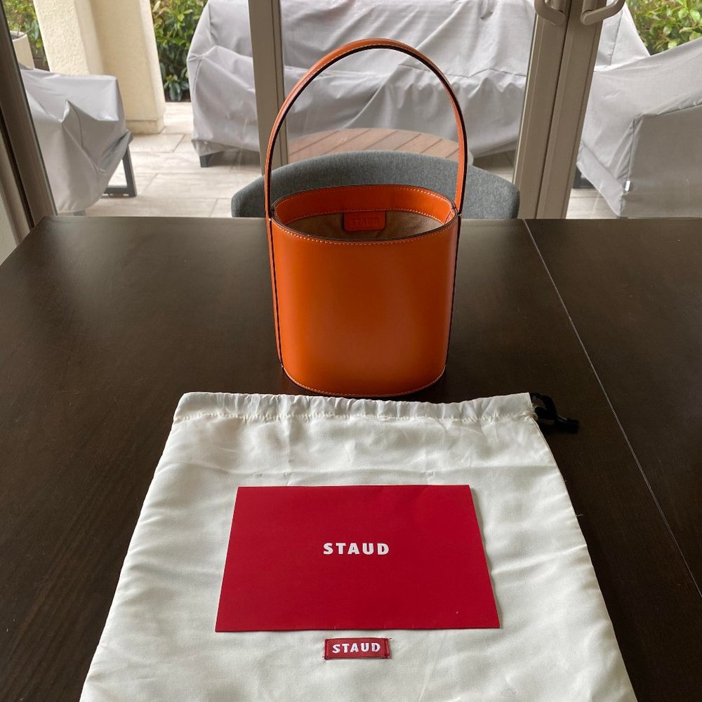 BRAND NEW Staud Bissett - Leather Bucket Bag